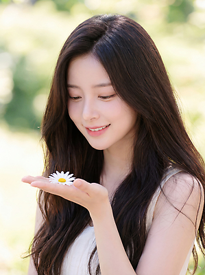JPG 편집이미지 손 여자 꽃 행복 자연 미소 여름 햇빛 평화 풀 뷰티풀 의료성형뷰티 편집실사 AI인물포토 AI콘텐츠 식물 계절 감정 컨셉 표정 사람 신체부위 빛 CG 생태계 파일형식 AI포토
