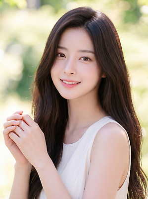 JPG 편집이미지 긴머리 손 여자 얼굴 자연 미소 웃음 야외 청춘 햇빛 풀 뷰티풀 의료성형뷰티 편집실사 AI인물포토 AI콘텐츠 헤어스타일 컨셉 표정 사람 신체부위 빛 CG 생태계 파일형식 AI포토