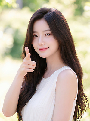 JPG 편집이미지 긴머리 공원 여자 손가락 자연 표정 웃음 청춘 햇빛 따봉 긍정적 뷰티풀 의료성형뷰티 편집실사 AI인물포토 AI콘텐츠 헤어스타일 손 공공시설 감정 컨셉 사람 빛 엄지손가락 최고 CG 생태계 파일형식 AI포토 신체부위 시설