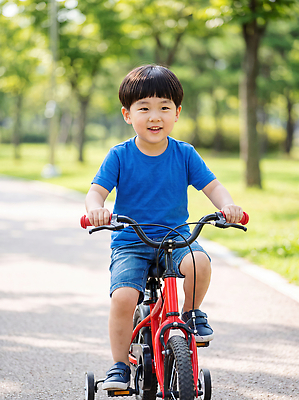 JPG 나무 편집이미지 공원 길 어린이 자연 놀이 웃음 여름 자전거 즐거움 의료성형뷰티 편집실사 AI인물포토 AI콘텐츠 식물 계절 공공시설 감정 표정 사람 바이크 CG 생태계 파일형식 AI포토 육상교통 시설 교통수단 교통