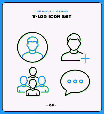 일러스트 커뮤니케이션 대화 사람 세트 디지털 그룹 영상 소통 블로그 소셜네트워크 친구추가 프로필 국내일러스트 AI파일 컨셉 말하기 파일형식 벡터 모션