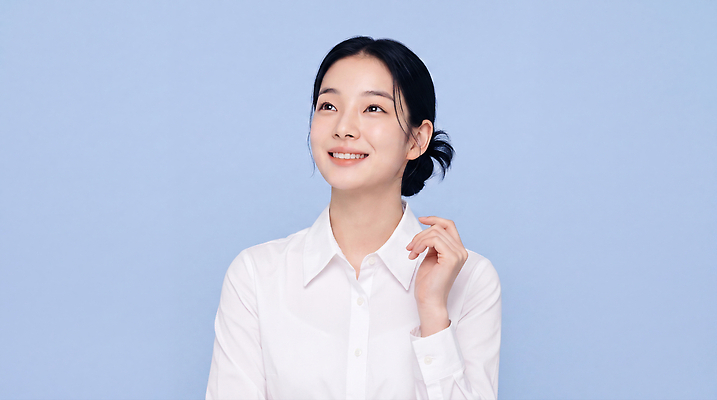 JPG 모델 편집이미지 시선 여자 포즈 셔츠 미소 머리 촬영 오브젝트 자산관리 의료성형뷰티 스타일 편집실사 AI인물포토 AI콘텐츠 상의 표정 사람 신체부위 경제 CG 파일형식 AI포토 옷