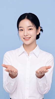 JPG 모델 편집이미지 여자 셔츠 표정 미소 웃음 촬영 자산관리 의료성형뷰티 편집실사 AI인물포토 AI콘텐츠 상의 사람 경제 CG 파일형식 AI포토 옷