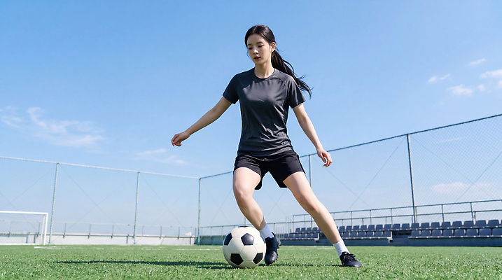 JPG 편집이미지 여자 스포츠 축구공 공 하늘 협력 경기 잔디 청년 운동 축구 경기장 축구장 연습 의료성형뷰티 경관 편집실사 AI인물포토 AI콘텐츠 풋살 식물 축구용품 스포츠시설 건강 사람 풍경 성인 구기 CG 파일형식 AI포토 스포츠용품 시설 오브젝트
