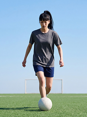 JPG 편집이미지 여자 스포츠 축구공 공 하늘 경기 잔디 운동복 운동 사각형 축구 축구장 골대 연습 즐거움 드리블 의료성형뷰티 편집실사 AI인물포토 AI콘텐츠 풋살 도형 식물 옷 감정 축구용품 스포츠시설 건강 사람 구기 CG 파일형식 AI포토 스포츠용품 시설 오브젝트