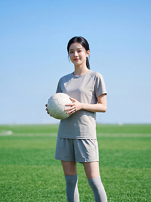 JPG 편집이미지 여자 스포츠 축구공 공 하늘 운동선수 경기 잔디 운동복 운동 축구장 체육 의료성형뷰티 편집실사 AI인물포토 AI콘텐츠 풋살 식물 옷 축구용품 스포츠시설 건강 사람 구기 CG 파일형식 AI포토 스포츠용품 시설 오브젝트