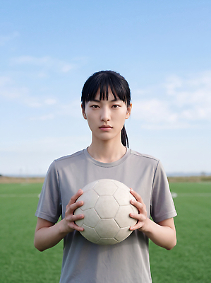 JPG 편집이미지 여자 스포츠 포즈 축구공 하늘 소녀 잔디 야외 운동 운동장 축구장 집중 의료성형뷰티 편집실사 AI인물포토 AI콘텐츠 풋살 식물 어린이 컨셉 공 축구용품 스포츠시설 건강 사람 구기 공간 CG 파일형식 AI포토 스포츠용품 시설 오브젝트