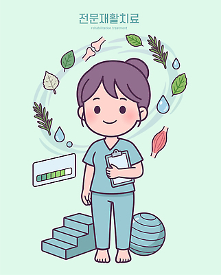 잎 일러스트 근육 건강 치료 컵 물 운동 헬스 다양 도구 전문직 질병 몸무게 시설 상담 단계 물리치료 재활 회복 국내일러스트 AI파일 자연요소 식물 직업 식기 다수 컨셉 의학 파일형식 벡터