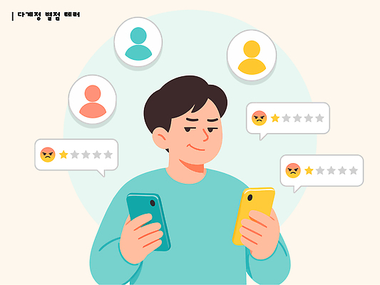 남자 생각 일러스트 아이디어 표정 대화 스마트폰 평가 리뷰 반응 배달음식 별점 소셜미디어 입력 블랙컨슈머 사용자 국내일러스트 AI파일 음식 컨셉 말하기 사람 핸드폰 스마트기기 고객 배달 점수 파일형식 벡터 모션 전자제품