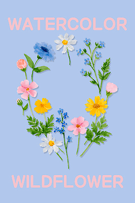 모양 PSD 식물 디자인 꽃 예술 꽃다발 백그라운드 잎 일러스트 자연 수채화 장식 들꽃 원형 배열 그림 부드러움 파스텔 국내일러스트 도형 학용품 감각 생태계 파일형식 문구용품 오브젝트