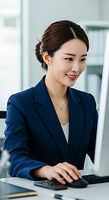 JPG 편집이미지 여자 회사 비즈니스 정장 책 컴퓨터 사무실 업무 작업 집중 직원 문서 의료성형뷰티 편집실사 AI인물포토 AI콘텐츠 옷 컨셉 사람 전자제품 CG 파일형식 AI포토