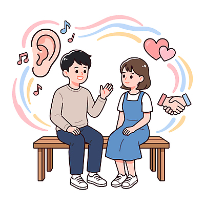 여자 남자 벤치 일러스트 악수 대화 사람 친구 손잡기 소통 국내일러스트 AI파일 컨셉 의자 관계 모션 말하기 손짓 파일형식 벡터 가구 생활용품 오브젝트