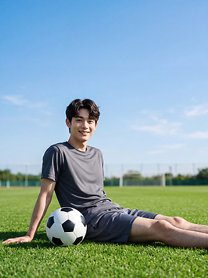 JPG 편집이미지 남자 스포츠 신체 축구공 하늘 축구선수 앉기 운동복 운동 축구 운동장 연습 의료성형뷰티 편집실사 AI인물포토 옷 공 축구용품 스포츠시설 모션 운동선수 건강 사람 구기 공간 CG 파일형식 AI포토 스포츠용품 시설 AI콘텐츠 오브젝트