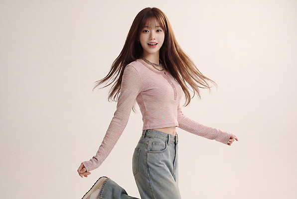 JPG 모델 편집이미지 여자 패션 포즈 상의 표정 웃음 청바지 즐거움 의료성형뷰티 스타일 편집실사 AI인물포토 옷 감정 바지 사람 CG 파일형식 AI포토 하의 AI콘텐츠