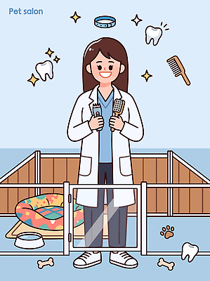 그릇 여자 일러스트 건강 관리 반려동물 뷰티 도구 침대 업무 미용실 먹이 청소 서비스 손질 수의사 애견미용 전문 국내일러스트 AI파일 동물 식기 가구 사람 의사 작업 뷰티샵 파일형식 벡터 생활용품 상점 의료진 직업 의학 오브젝트