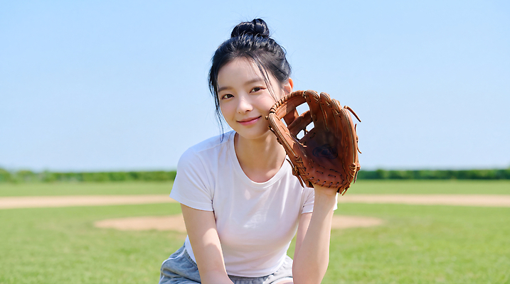 JPG 편집이미지 여자 스포츠 하늘 웃음 운동 봄 야구 글러브 야구장 소프트볼 의료성형뷰티 편집실사 AI인물포토 계절 스포츠용품 장갑 스포츠시설 표정 건강 사람 구기 CG 파일형식 AI포토 잡화 오브젝트 시설 AI콘텐츠