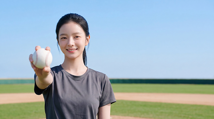 JPG 편집이미지 손 여자 스포츠 공 하늘 미소 사람 잔디 야외 운동 경기장 야구 야구공 소프트볼 의료성형뷰티 편집실사 AI인물포토 식물 스포츠시설 표정 건강 신체부위 구기 야구용품 CG 파일형식 AI포토 스포츠용품 시설 AI콘텐츠 오브젝트