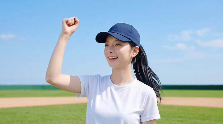 JPG 편집이미지 모자 손 여자 티셔츠 하늘 웃음 경기 운동 햇빛 기쁨 야구 우승 야구장 소프트볼 의료성형뷰티 편집실사 AI인물포토 잡화 감정 스포츠 셔츠 스포츠시설 표정 건강 사람 신체부위 빛 구기 최고 CG 파일형식 AI포토 상의 시설 AI콘텐츠 옷