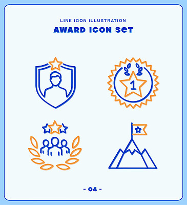 일러스트 성공 협력 산 우승 수상 목표 상패 배지 시상식 국내일러스트 AI파일 컨셉 최고 파일형식 벡터