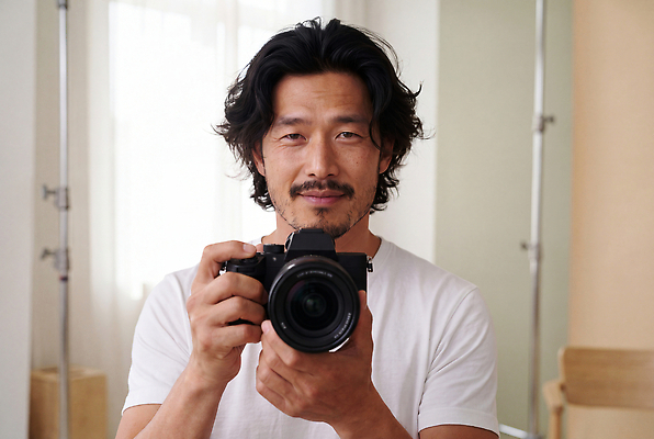 JPG 편집이미지 남자 미소 사람 일상 카메라 사진촬영 촬영 거울 방 사진사 의료성형뷰티 편집실사 AI인물포토 표정 라이프 전자제품 작가 CG 파일형식 AI포토 직업 생활 AI콘텐츠