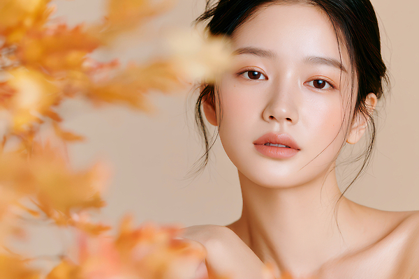JPG 편집이미지 여자 얼굴 단풍 표정 뷰티 촬영 가을 피부 의료성형뷰티 편집실사 AI인물포토 계절 잎 사람 신체부위 CG 파일형식 AI포토 식물 AI콘텐츠