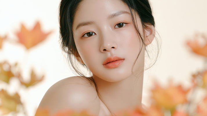 JPG 편집이미지 여자 얼굴 단풍 자연 앞모습 화장 뷰티 가을 피부 의료성형뷰티 편집실사 AI인물포토 계절 뷰포인트 잎 사람 신체부위 CG 생태계 파일형식 AI포토 식물 AI콘텐츠