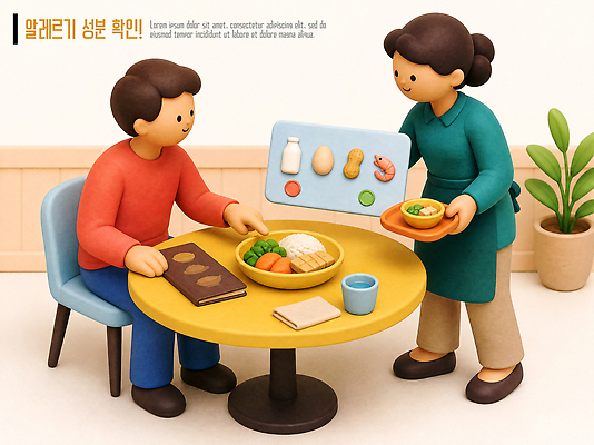 PSD 편집이미지 접시 음식 재료 식탁 대화 요리 안전 사람 식당 식사 확인 준비 성분 알레르기 편집3D 식기 탁자 말하기 3D 상점 질병 파일형식 가구 의학 모션 디지털합성 생활용품 오브젝트
