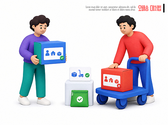 PSD 편집이미지 캐릭터 일상 상자 수레 작업 운반 상품 배송 창고 오브젝트 확인 서비스 택배 해결 편집3D 라이프 3D 카트 운송업 파일형식 산업 생활 디지털합성