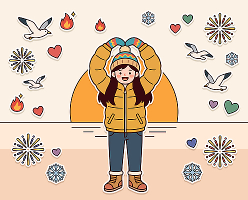 동물 손 여자 얼굴 겨울 일러스트 새해 비행기 따뜻함 웃음 풍경 태양 일출 하트 즐거움 국내일러스트 AI파일 자연요소 모양 계절 감정 항공교통 대중교통 표정 사람 신체부위 노을 파일형식 벡터 교통수단 교통