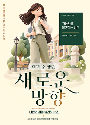 템플릿 학생 여자 길 미래 새로움 선택 고민 준비 대학교 가능 세미나 이미지템플릿 AI파일 입시설명회 감정 컨셉 학교 사람 입시 설명회 파일형식 벡터 교육 학습