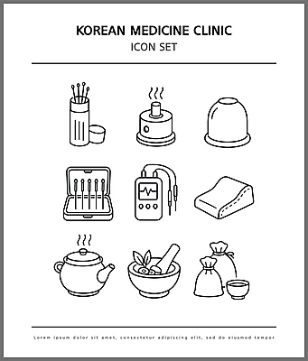일러스트 의학 치료 한의학 약재 기구 도구 한약 약국 준비 한의원 조제 국내일러스트 AI파일 병원 약 만들기 파일형식 벡터 모션