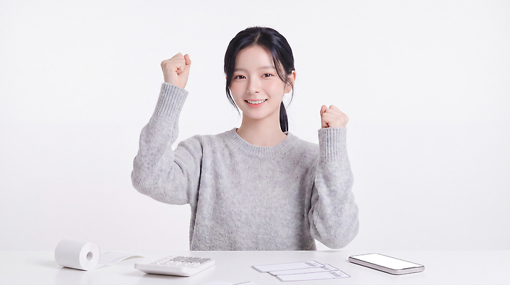 JPG 편집이미지 여자 행복 종이 탁자 성공 직장 표정 손짓 스마트폰 사무실 기쁨 계산기 우승 소통 의료성형뷰티 편집실사 AI인물포토 감정 가구 컨셉 회사 비즈니스 모션 문구용품 사람 핸드폰 스마트기기 장비 최고 CG 파일형식 AI포토 생활용품 전자제품 오브젝트 AI콘텐츠