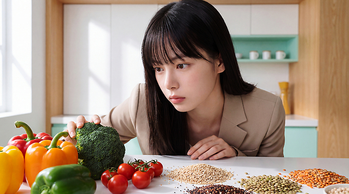 JPG 편집이미지 여자 음식 토마토 채소 고추 곡류 건강 요리 주방 쌀 브로콜리 밀 급식 식사준비 영양사 의료성형뷰티 편집실사 AI인물포토 사람 CG 준비 파일형식 AI포토 AI콘텐츠