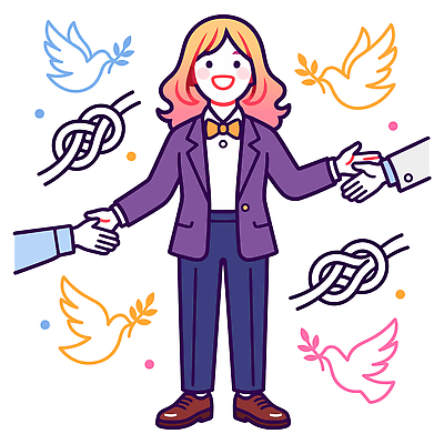 문화 상징 일러스트 관계 협력 웃음 사람 사회 연결 비둘기 리더쉽 연대 의사소통 참여 상호작용 국내일러스트 AI파일 조류 표정 공동체 파일형식 벡터 동물