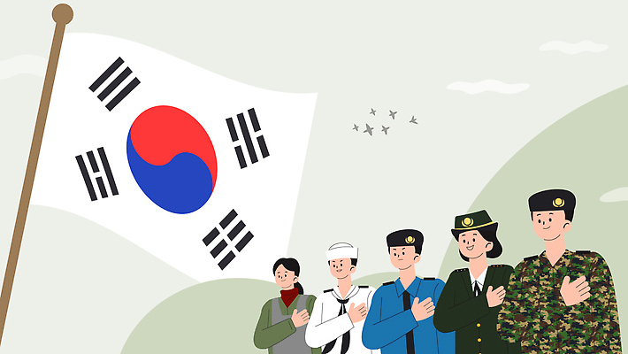 나라 상징 유니폼 한국 야외 평화 군인 모임 국기 태극기 국군의날 모션그래픽 MP4 직업 옷 아시아 컨셉 동영상 국군 파일형식 법정기념일 기념일 이벤트