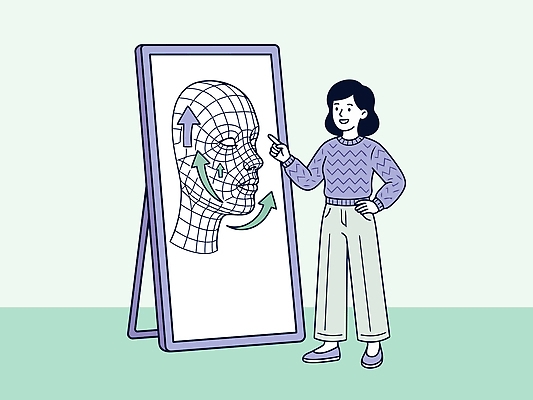 디자인 화살표 얼굴 일러스트 설명 미소 사람 뷰티 가리킴 그림 시술 국내일러스트 AI파일 모션 표정 손짓 신체부위 파일형식 벡터