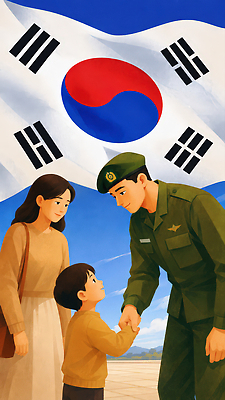 JPG 여자 남자 어린이 일러스트 가족 한국 사랑 웃음 사람 손잡기 희망 군인 만남 국기 군복 국군의날 AI일러스트 AI콘텐츠 직업 감정 아시아 컨셉 유니폼 관계 모션 표정 국군 파일형식 법정기념일 옷 기념일 나라 이벤트