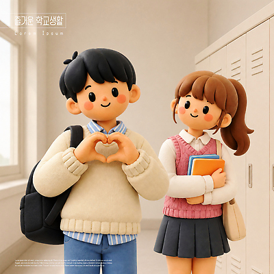 PSD 편집이미지 학생 여학생 여자 남자 남학생 대학생 배낭 교실 학교 웃음 책 캐주얼 친구 스쿨라이프 복도 손하트 동아리 편집3D 라이프스타일 옷 교육 가방 관계 표정 사람 손짓 3D 파일형식 잡화 모션 생활 디지털합성