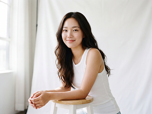 JPG 모델 편집이미지 헤어스타일 여자 포즈 스튜디오 웃음 뷰티 사진촬영 탱크톱 편안함 의료성형뷰티 편집실사 AI인물포토 상의 표정 사람 촬영 감각 CG 파일형식 AI포토 옷 AI콘텐츠
