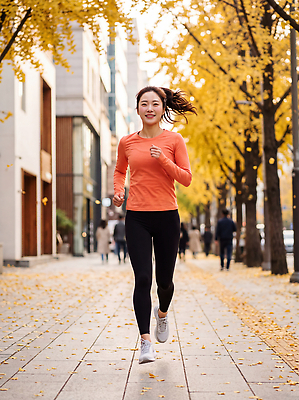 JPG 나무 편집이미지 공원 여자 스포츠 단풍 거리 건강 달리기 운동 걷기 헬스 가을 도시 유산소운동 러닝 의료성형뷰티 편집실사 AI인물포토 식물 계절 공공시설 잎 모션 사람 CG 파일형식 AI포토 시설 AI콘텐츠
