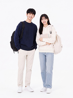 JPG 편집이미지 학생 커플 여학생 여자 남자 남학생 대학생 포즈 상의 가방 교실 학교 대화 웃음 캐주얼 친구 청바지 스웨터 후드티셔츠 의료성형뷰티 편집실사 AI인물포토 잡화 옷 교육 티셔츠 바지 관계 표정 말하기 사람 CG 파일형식 AI포토 셔츠 모션 하의 AI콘텐츠
