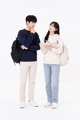 JPG 편집이미지 학생 커플 여학생 여자 남자 남학생 대학생 생각 가방 교실 학교 대화 친구 학습 공책 질문 답변 의료성형뷰티 편집실사 AI인물포토 잡화 교육 관계 문구용품 말하기 사람 CG 파일형식 AI포토 모션 오브젝트 AI콘텐츠