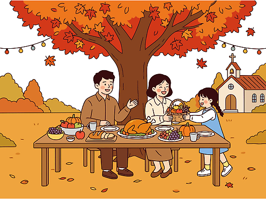 나무 어린이 음식 단풍 채소 과일 일러스트 가족 탁자 바람 소풍 파티 교회 식사 만남 가을 분위기 즐거움 추수감사절 다과 수확철 국내일러스트 AI파일 자연요소 식물 계절 감정 기독교 가구 컨셉 잎 관계 날씨 디저트 사람 이벤트 야외활동 수확 파일형식 벡터 종교 생활용품 농업 산업 오브젝트