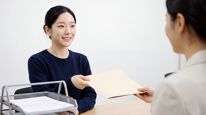 JPG 편집이미지 여자 회의 친절 직장 표정 대화 일상 사무실 업무 문서 소통 은행원 제출 의료성형뷰티 편집실사 AI인물포토 AI콘텐츠 직업 컨셉 회사 비즈니스 말하기 사람 라이프 작업 CG 파일형식 AI포토 모션 생활