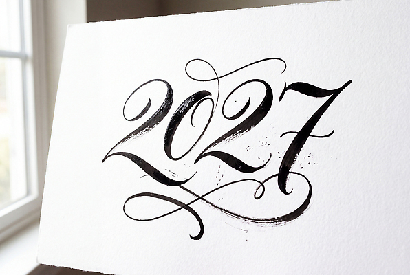 JPG 편집이미지 문자 손글씨 디자인 종이 캘리그라피 창문 새해 방 날짜 연도 그림 2027년 편집실사 AI포토 AI콘텐츠 정미년 CG 파일형식