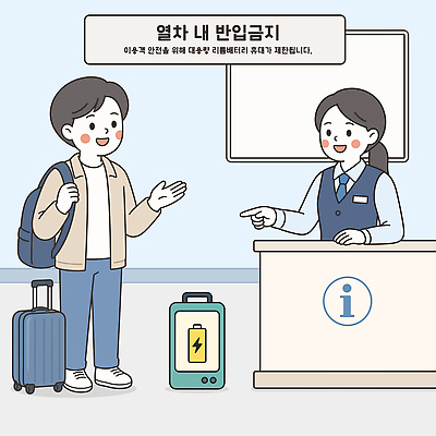 남자 여행 일러스트 대화 안전 캐리어 기차 정보 짐 승차 프런트 직원 서비스 승객 규정 국내일러스트 AI파일 육상교통 모션 대중교통 말하기 사람 여행가방 파일형식 벡터 교통수단 가방 잡화 교통