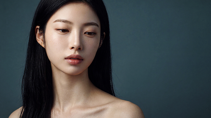 JPG 모델 편집이미지 긴머리 시선 여자 포즈 사람 피부 피부관리 스킨케어 의료성형뷰티 편집실사 AI인물포토 헤어스타일 신체부위 뷰티 CG 파일형식 AI포토 AI콘텐츠