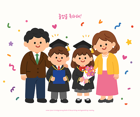 여자 기념일 남자 행복 교복 어린이 꽃다발 일러스트 졸업 가족 기념 함께함 표정 졸업생 사랑 이벤트 성인 파티 기쁨 축하 국내일러스트 AI파일 옷 교육 꽃 감정 컨셉 관계 사람 파일형식 벡터 식물