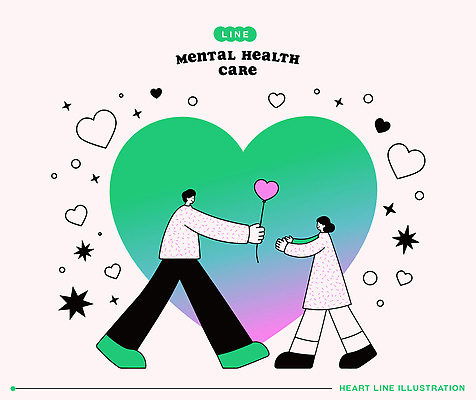 디자인 커플 여자 남자 꽃 행복 감정 상징 일러스트 관계 사랑 친구 하트 소통 지원 정신건강 정신상담 마음건강 국내일러스트 AI파일 모양 식물 컨셉 건강 사람 치료 마음 파일형식 벡터 의학