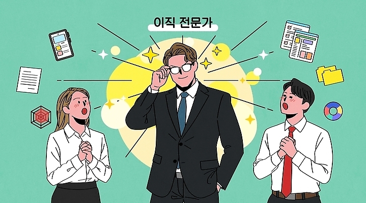 직업 일러스트 표정 대화 사람 정보 전문직 목표 계획 준비 상담 소통 조언 이직 국내일러스트 AI파일 컨셉 비즈니스 말하기 파일형식 벡터 모션